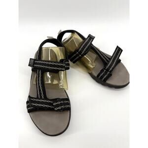Rugged Outback Sport Sandals Black Hook Loop Comfort Walking Womens Size 7
